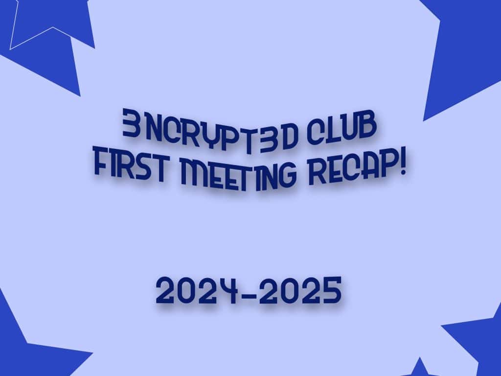 Encrypted club first meeting recap! 2024-2025 banner