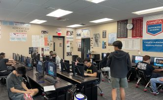 Everyone working hard